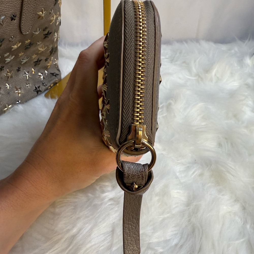 Jimmy Choo Tri color with gunmetal tote with matching wallet - Picture 9 of 10